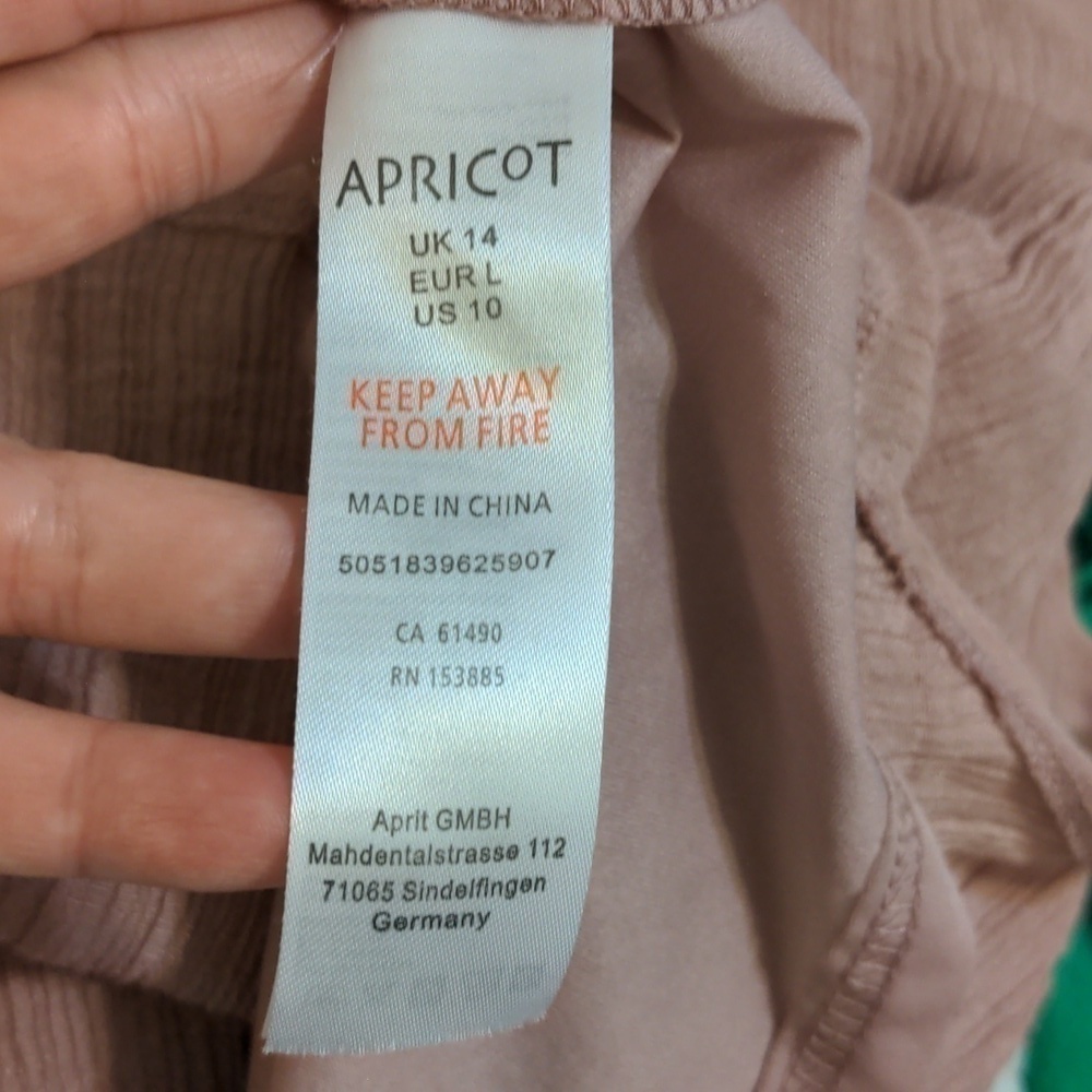 Apricot collared 2 layer dusty pink top size 14. - Picture 8 of 10